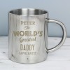 Hampers and Gifts to the UK - Send the Personalised The Worlds Greatest Metal Mug 